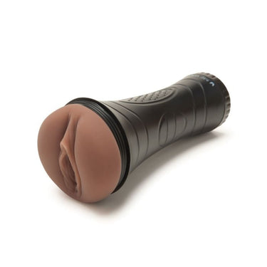 Stylised image of the Me You Us Vagina Stroker highlighting its smooth TPE surface and textured inner canal.